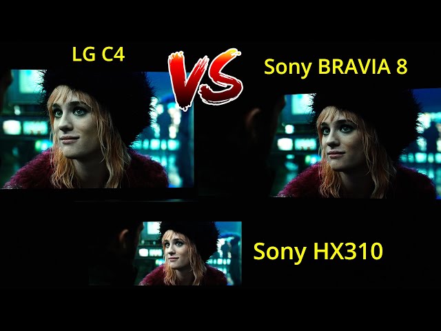 LG C4 vs Sony BRAVIA 8 OLED TV in HDR