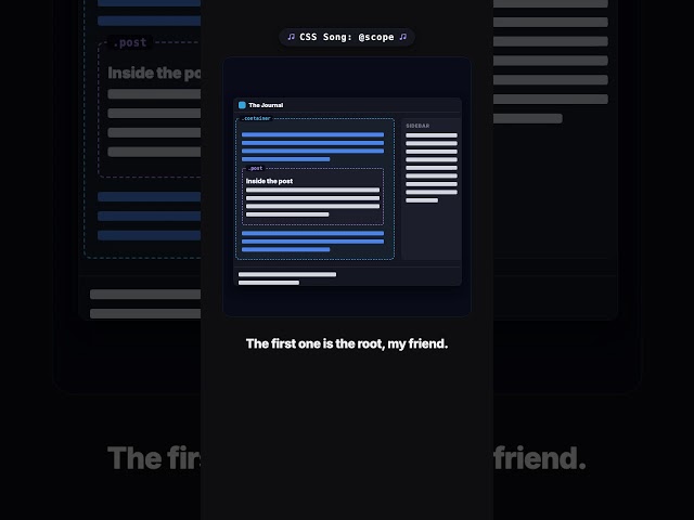 CSS @scope: styles that know where to stop #webdevelopment  #webdev #csstricks  #frontendcourse