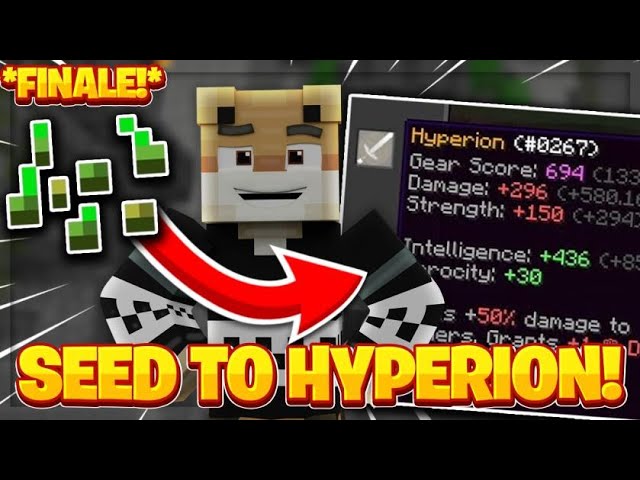 Farming from NOTHING to a Hyperion!! (Finale) -- Hypixel Skyblock
