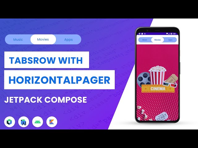 How to Create Tab Layout with Horizontal Pager in Jetpack Compose | Android Studio