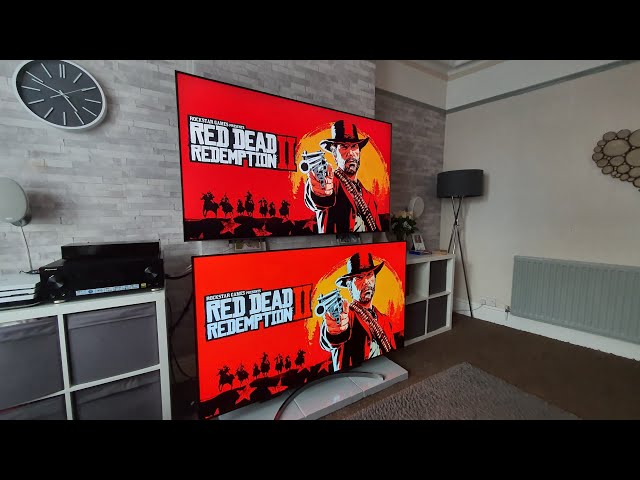 QLED vs OLED gaming test with PS4 Pro