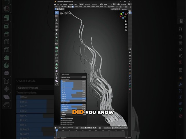 Fast and simple way to create abstract shape in Blender! #blender3d