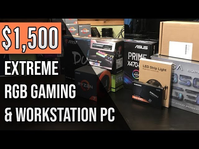 $1,500 Extreme RGB Ryzen 2700x & RTX 2070 Workstation / Gaming PC Build [Live Archive]