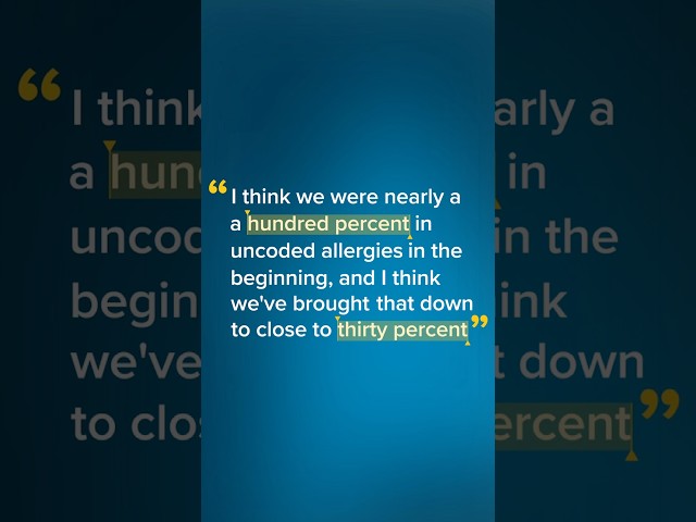 Uncoded Allergies: 100% Down to 30% 🩺 #eClinicalWorks