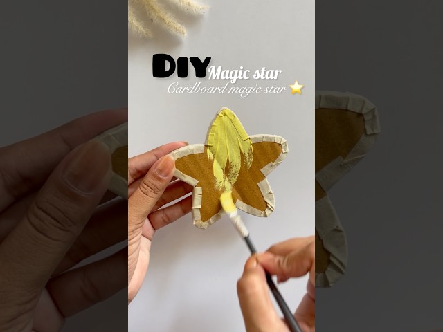 Cardboard magic star ⭐️ #shorts #aditi #song #diy