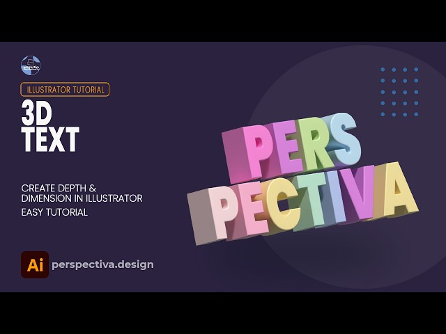 How to Create 3D Text in Illustrator – Easy Tutorial