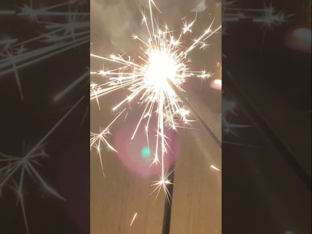 Lighting a sparkler in slow motion #shorts