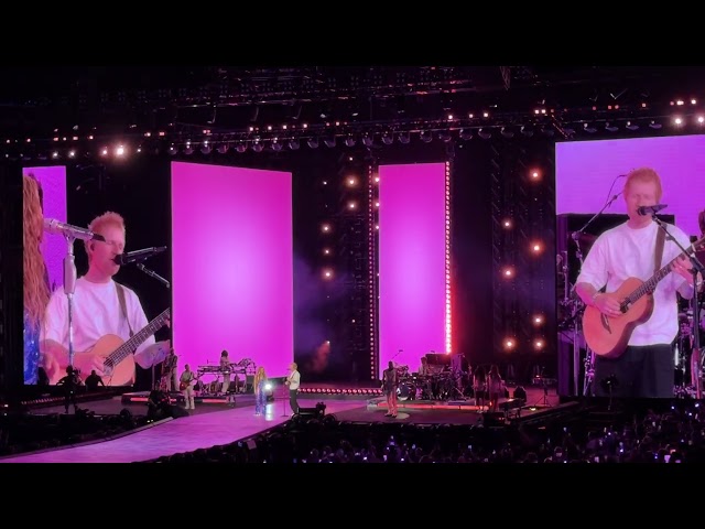 @Shakira  and @EdSheeran Underneath Your Clothes at Barclays Center in Brooklyn July 20 2026