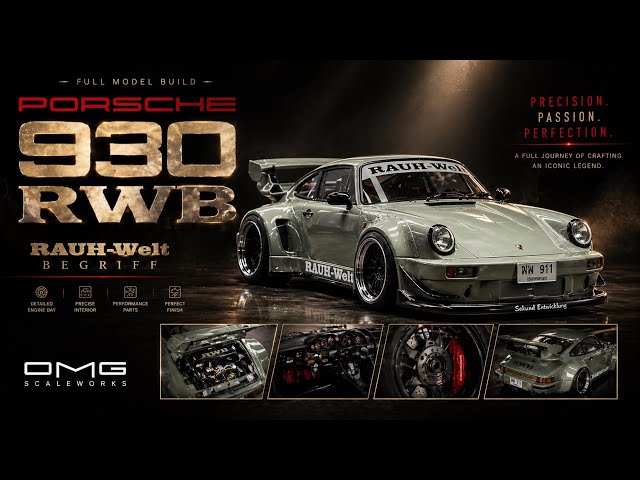 Full Build | RWB Porsche 930 | Tamiya | 1/24 | Scale Model Building | Uncut Version | ASMR |