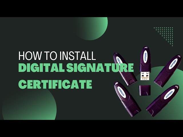 How to install digital signature certificate -  2023 #digital #dsc #installation