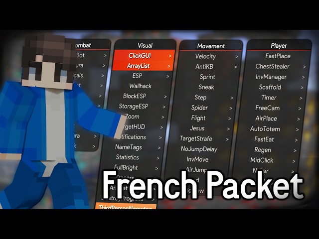FIRST Minecraft Bedrock Hack Client on 26.51 | French Packet