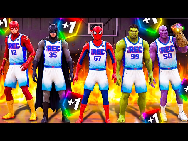 I Took 5 SUPERHEROES to the REC in NBA 2K26 (+100 CAP BREAKERS)