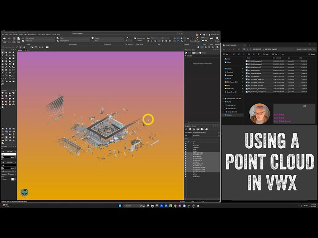 Using a point cloud in Vectorworks
