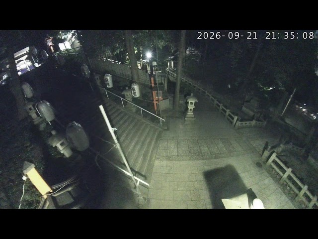 枚岡神社の境内状況ライブ配信（NEW）