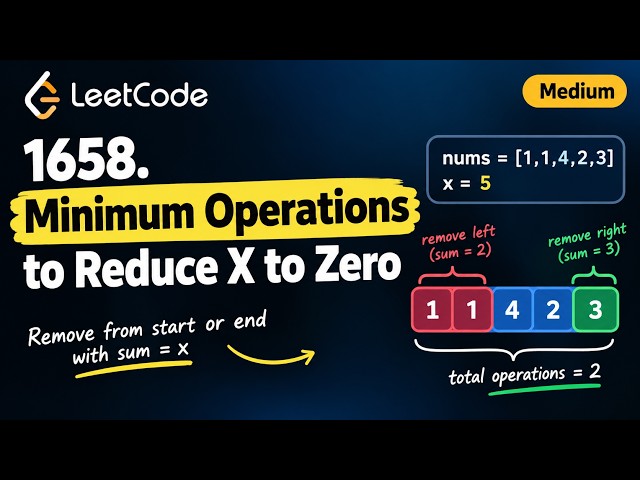 1658. Minimum Operations to Reduce X to Zero