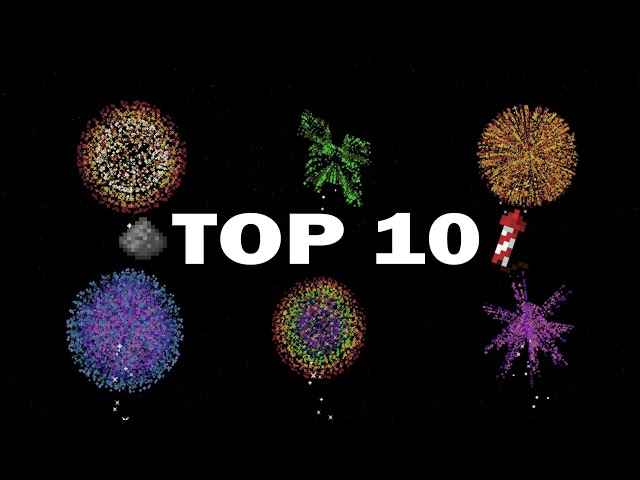 🎆TOP 10 Firework Designs in Minecraft🔥