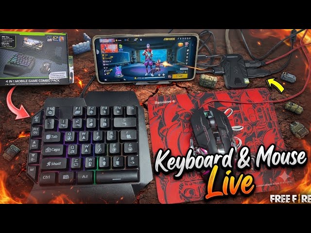 ANDROID 📱ME KEYBOARD ⌨️ & MOUSE 🖱️ LIVE 🛑 GAMEPLAY 🔥 #go100k