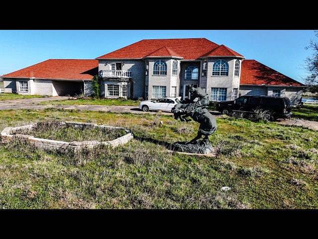 It Looks Like AI But It's Real - ABANDONED Texas Mansion With a JAGUAR Out Front