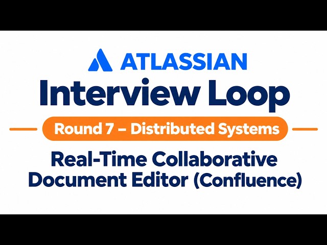 Atlassian Interview Loop | Round 7 | Distributed Systems | Design Confluence | SE, SSE, PSE