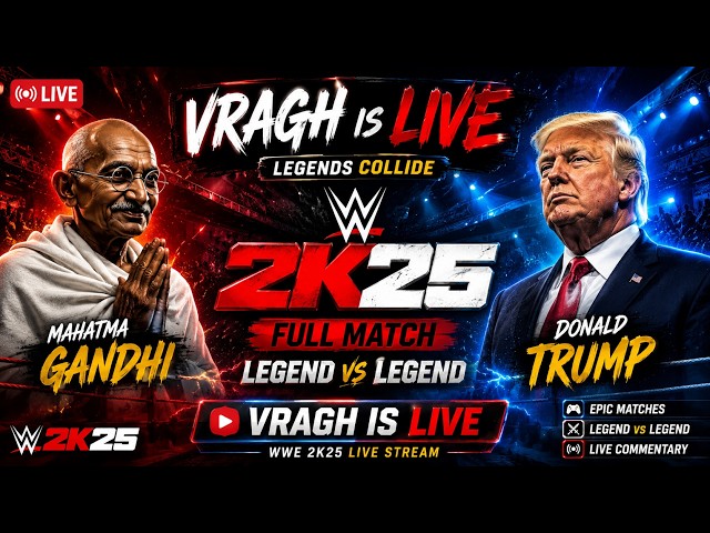 🔴WWE 2K25 LIVE | Kim Jong Un vs M.K. Gandhi | Parliament Battle EP 4