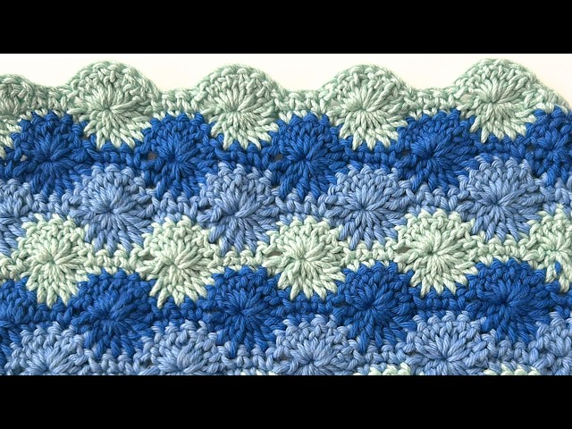 Learn how to crochet this beautiful Catherine’s Wheel Stitch! 🧶✨
