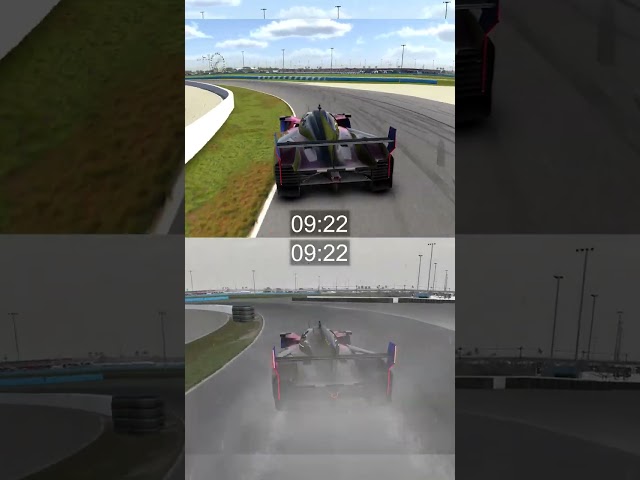 Daytona T1 - Wet VS Dry  #imsa #iracing #simracing #daytona24