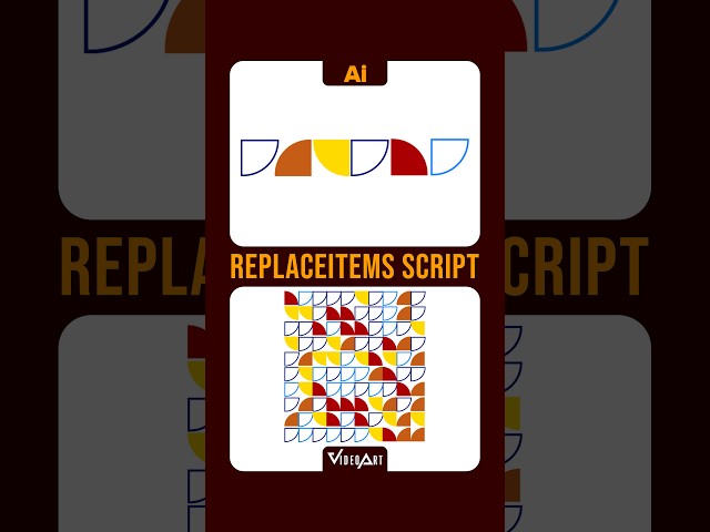ReplaceItems Script in Illustrator #089