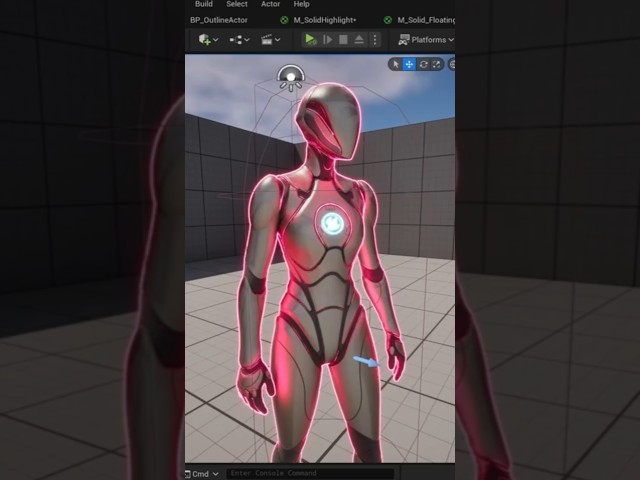 Get an Outline Effect with Translucent Overlay Materials! #ue5 #unrealengine5