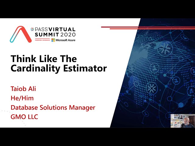 Think Like the Cardinality Estimator - Taiob Ali