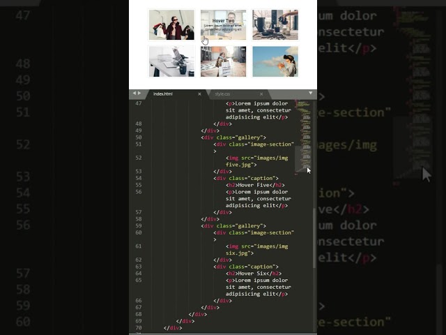 Image Overlay CSS - Web Design Tutorial  #shorts