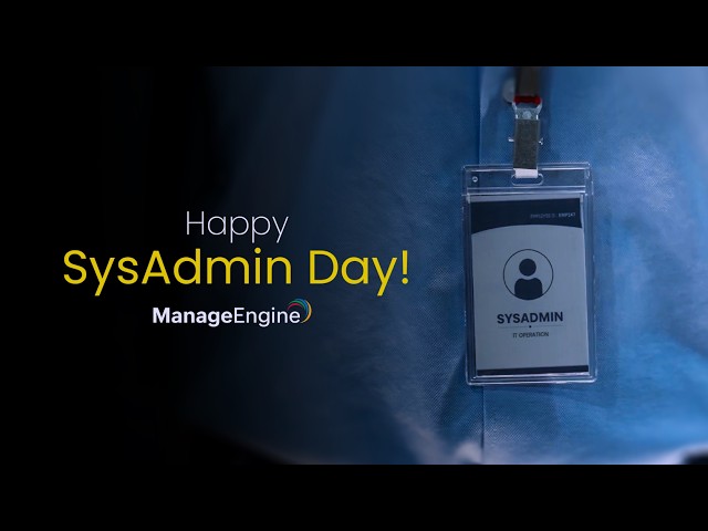 Happy SysAdmin Day 2026!