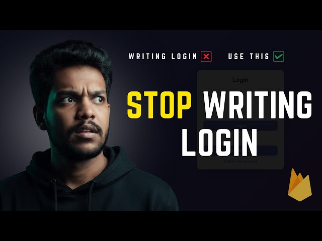 Stop Building Login Systems Manually — Firebase Does This Better