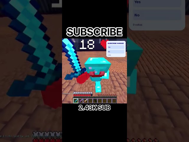 minecraft pvp clutch shorts #minecraft #dkgamerz53