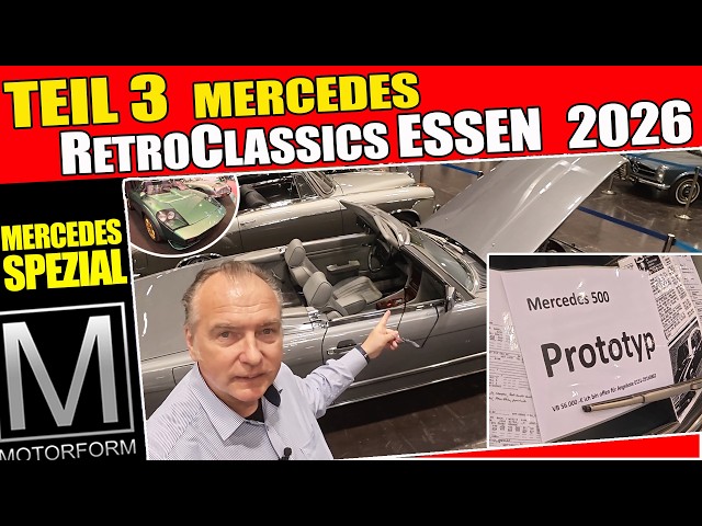 Mercedes Special Review from the 2026 Retro Classics in Essen, Germany
