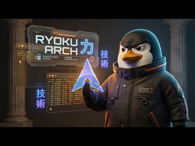 The Most Aesthetic Arch Linux Setup Ever? Testing Ryoku Arch!