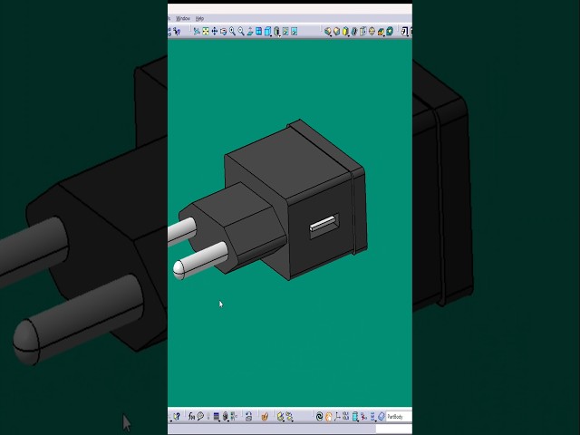 CATIA V5 USB Charger Modeling Tutorial: Crafting a Functional 3D Model for Modern Electronics