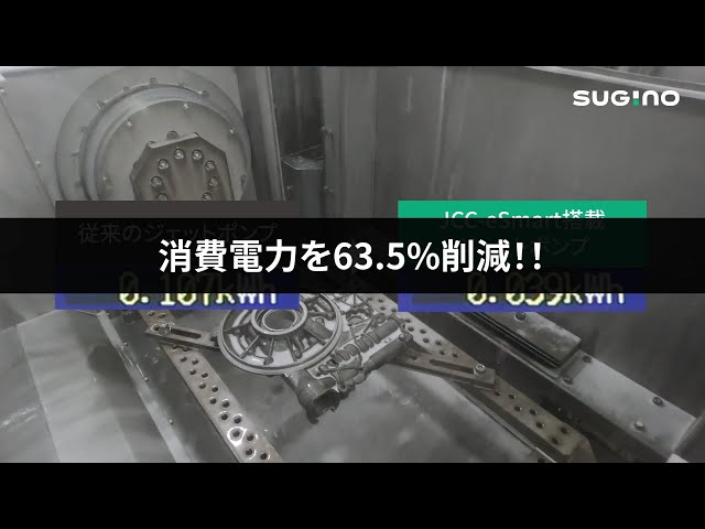 部品洗浄機の省エネパッケージ「JCC-eSmart」 -  洗浄圧力可変による消費電力削減