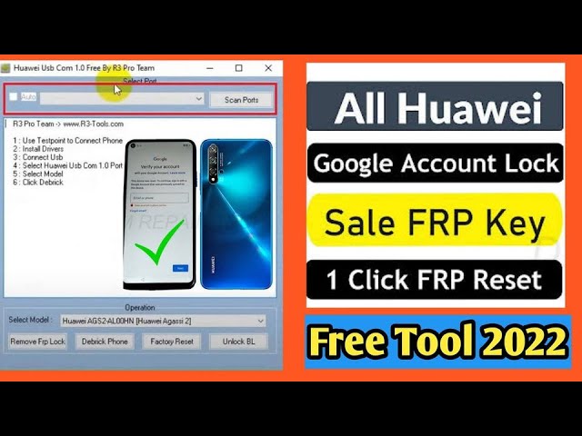 Huawei Frp Bypass Tool 2024 | All Huawei Frp Remove Tool