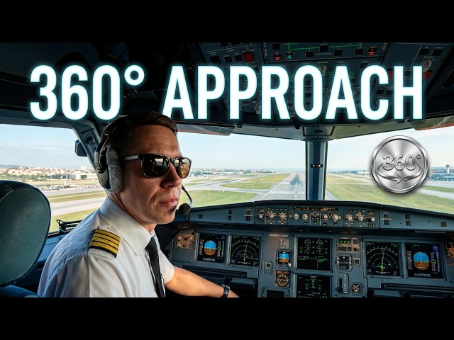 Airbus A321 ILS Landing at Istanbul in 360° | Pilot POV