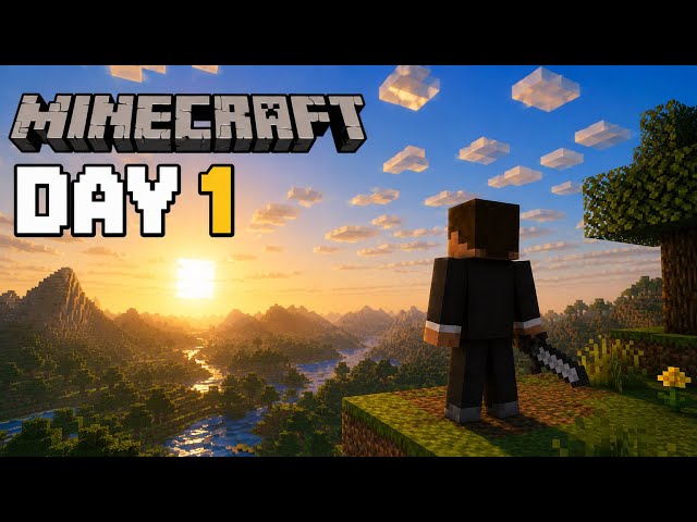 SURVIVING MINECRAFT HARDCORE Part 1😮‍💨[Bedrock Edition]