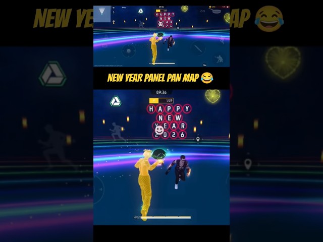 😱 Happy New Year Panel Pan Map 🗺️ 😂 VIP GAMERS#craftland #freefire #ytshort #shorts #2026 #newyear