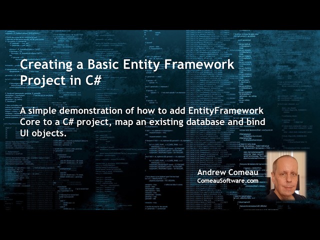 Creating a Basic Entity Framework Project with C# and SQLite