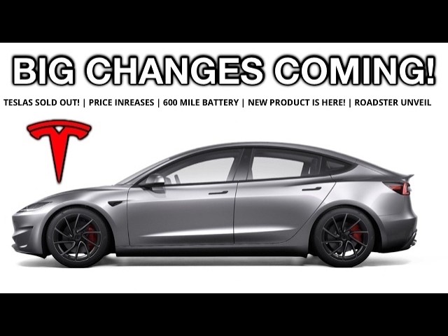 Model Y/3 Big Changes Announced: SOLD OUT + NEW Battery is Here! | Roadster Unveiled