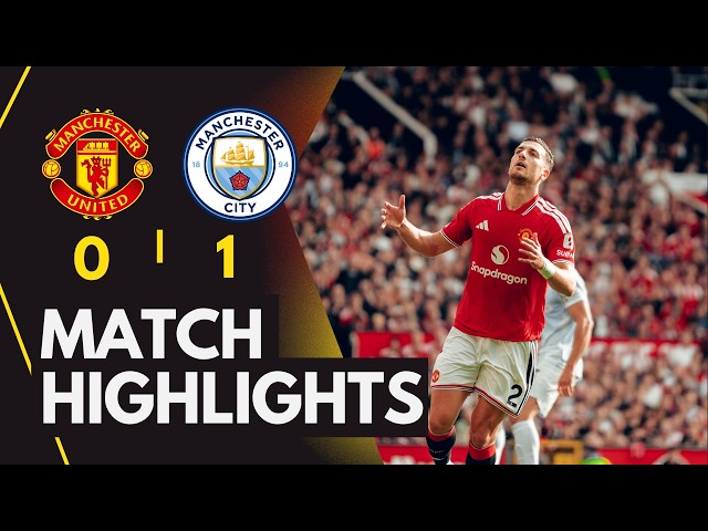 Manchester United vs Man City (0-1) Highlights | Phil Foden red card, Haaland goal vs Man United