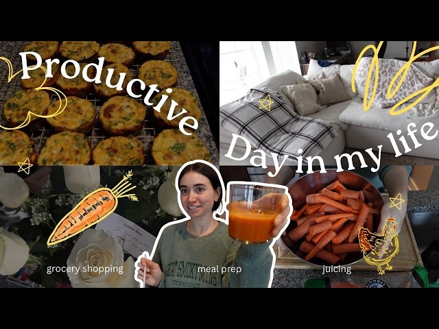*PRODUCTIVE* day(s) in my life! 🌟 grocery shopping | meal prepping | juicing | cleaning  🌟