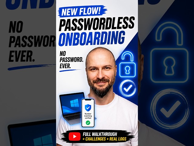 ⭐ You Asked, I Changed the Flow! | TAP + Passkey + Autopilot + WHfB #passkeys #passwordless #entraid