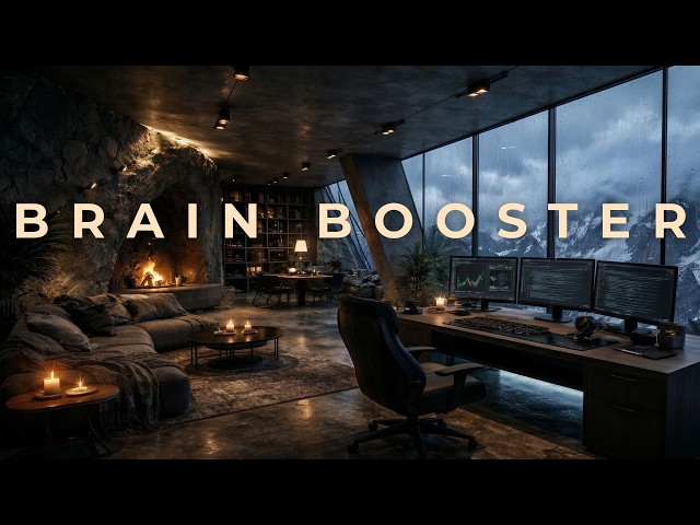 Deep Focus Music – Cozy Winter Office for Study, Work & Productivity