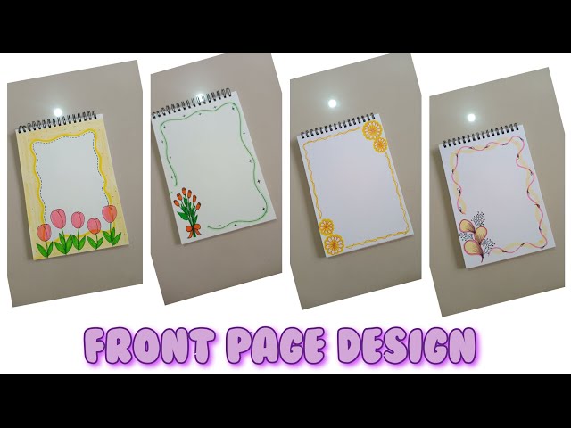 Front Page Design for School Projects| Border Design 