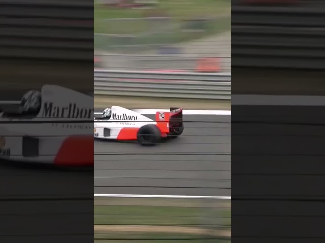 Ayrton Senna's V12 McLaren MP4/7 at Silverstone! 😍 #Senna #McLaren #F1 #V12 #SennaMcLaren