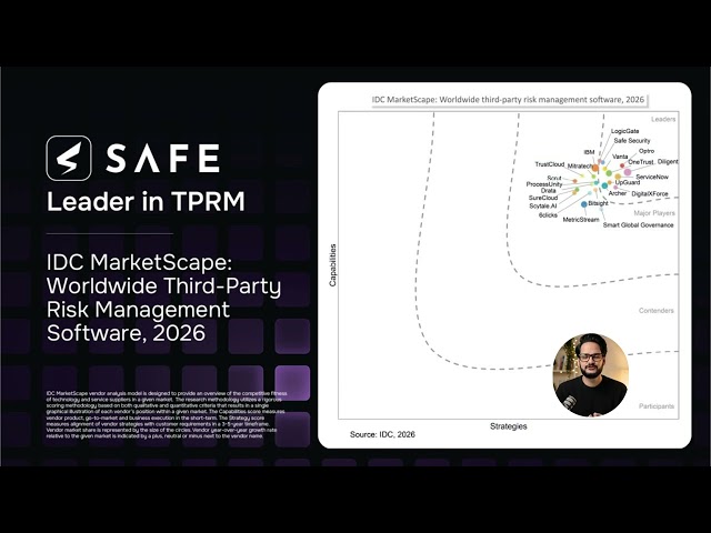 SAFE Security Named a Leader in 2026 IDC MarketScape for Third-Party Risk Management